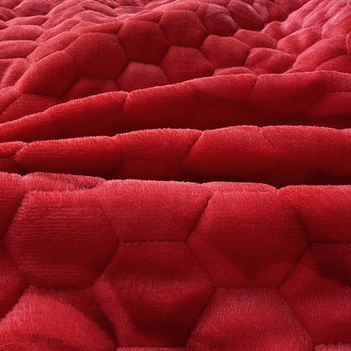 91家纺网 家纺一手货源 找家纺 莉迪娅 2026新款法兰绒花边枕套牛奶绒枕套韩版枕套 玫瑰红