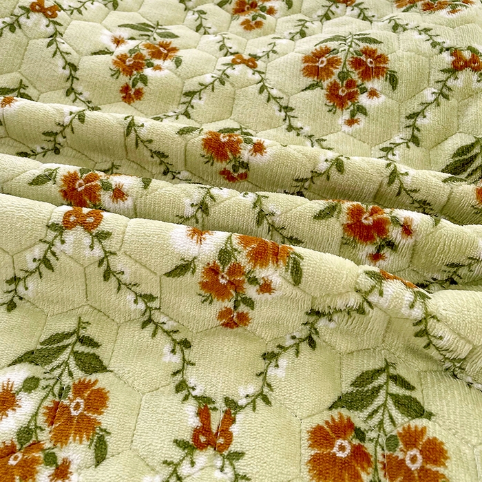 91家纺网 家纺一手货源 找家纺 莉迪娅 2026新款法兰绒花边枕套牛奶绒枕套韩版枕套 樱花绿