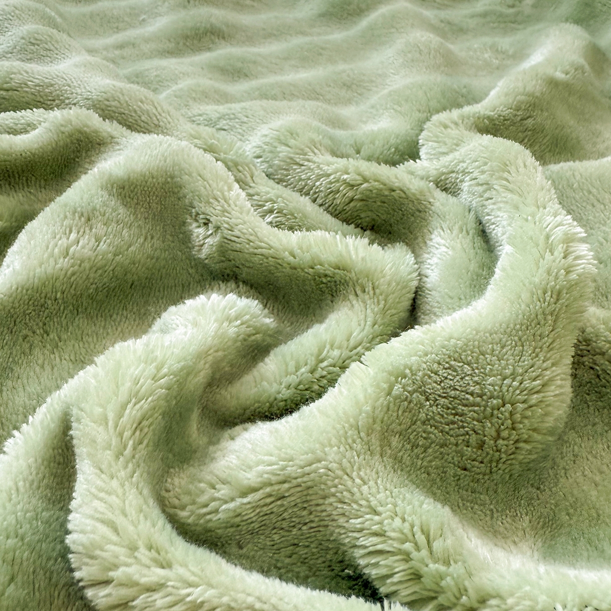 91家纺网 家纺一手货源 找家纺 莉迪娅 2026新款高克重牛奶绒纯色枕套 茶绿