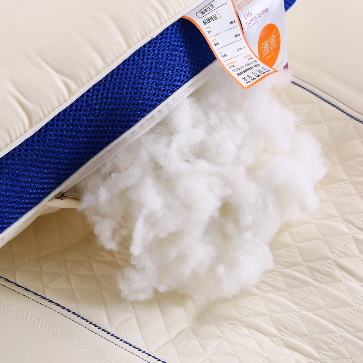 91家纺网 家纺一手货源 找家纺 （总）莉迪娅 2026新款8小时立体深睡眠刺绣护颈枕枕头枕芯