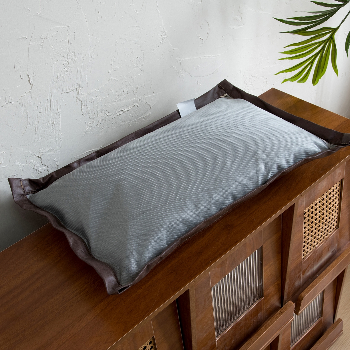 91家纺网 家纺一手货源 找家纺 莉迪娅 2026新款PE冷感夏凉荞麦枕枕头枕芯 pe方角枕灰