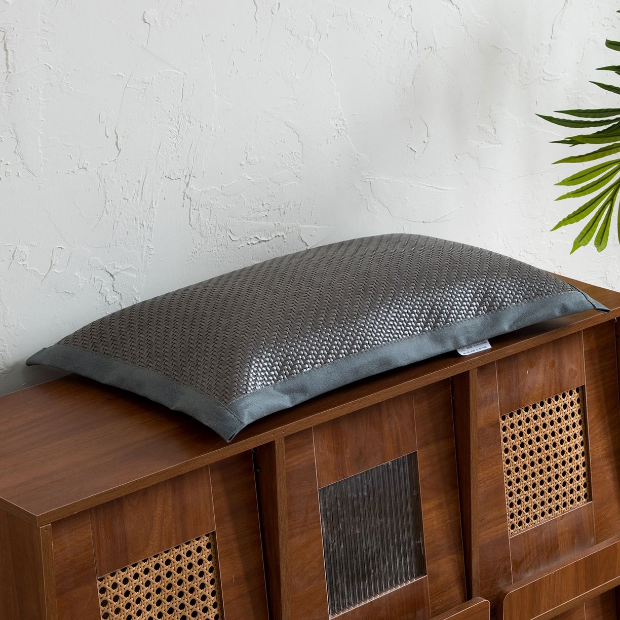 91家纺网 家纺一手货源 找家纺 莉迪娅 2026新款PE冷感夏凉荞麦枕枕头枕芯 pe方角枕灰