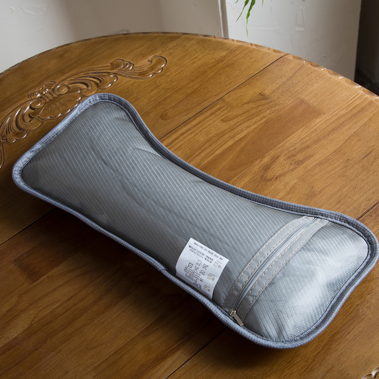 91家纺网 家纺一手货源 找家纺 莉迪娅 2026新款pe高分子凉感荞麦枕枕头枕芯 pe枫叶颈椎枕灰