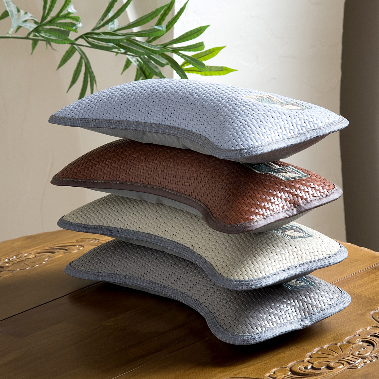 91家纺网 家纺一手货源 找家纺 莉迪娅 2026新款pe高分子凉感荞麦枕枕头枕芯 组合图仅供参考不可下单