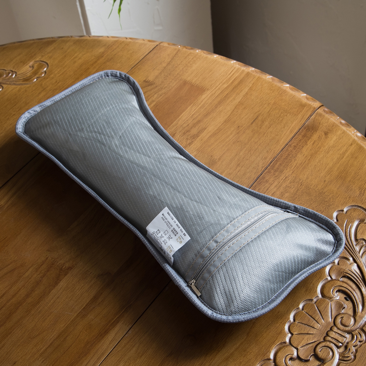 91家纺网 家纺一手货源 找家纺 莉迪娅 2026新款pe高分子凉感荞麦枕枕头枕芯 pe枫叶颈椎枕蓝