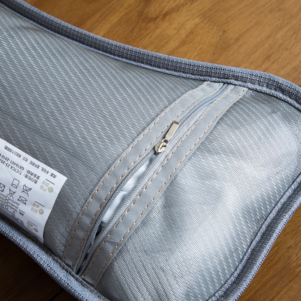 91家纺网 家纺一手货源 找家纺 莉迪娅 2026新款pe高分子凉感荞麦枕枕头枕芯 pe枫叶颈椎枕灰