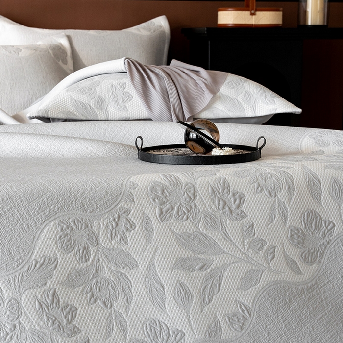 91家纺网 家纺一手货源 找家纺 金绣美居 2026新款PE高分子复合凉感席双面提床裙款凉席三件套-忆江南 忆江南-灰色