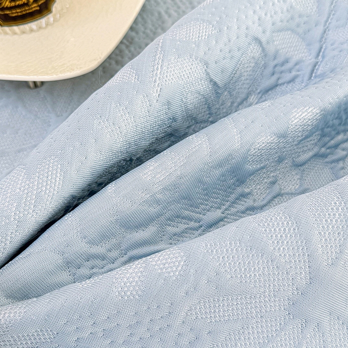 91家纺网 家纺一手货源 找家纺 金绣美居 2026新款PE高分子凉感席聚乙烯冰感床裙款凉席三件套-一路生花 一路生花-蓝色