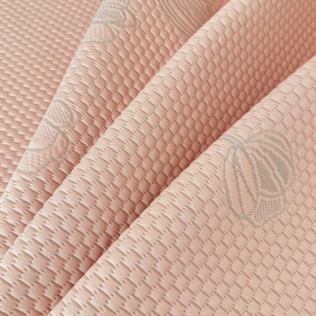 91家纺网 家纺一手货源 找家纺 （总）金绣美居 2026新款PE高分子凉感席聚乙烯冰感床裙款凉席三件套-七里香