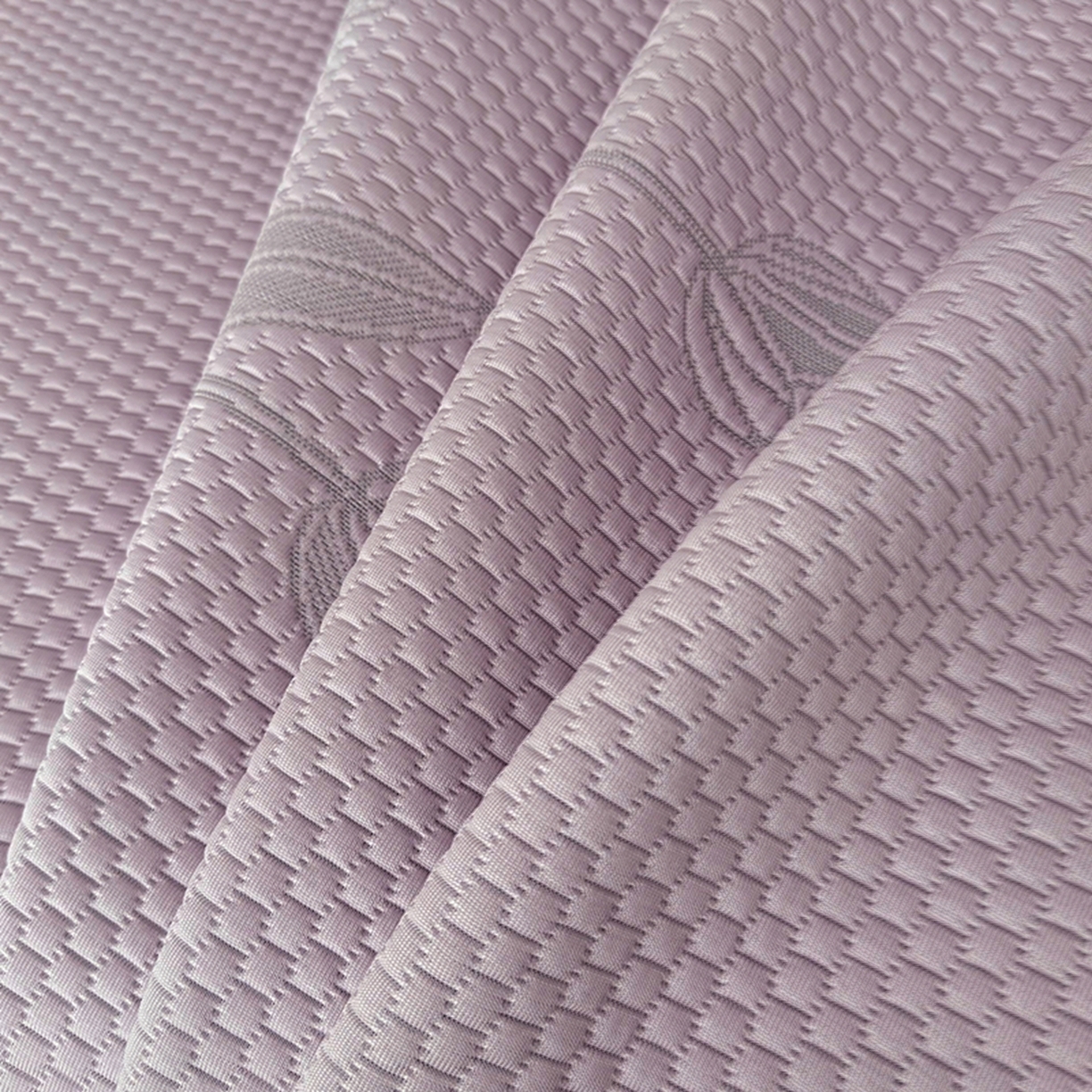 91家纺网 家纺一手货源 找家纺 金绣美居 2026新款PE高分子凉感席聚乙烯冰感床裙款凉席三件套-七里香 七里香-紫色