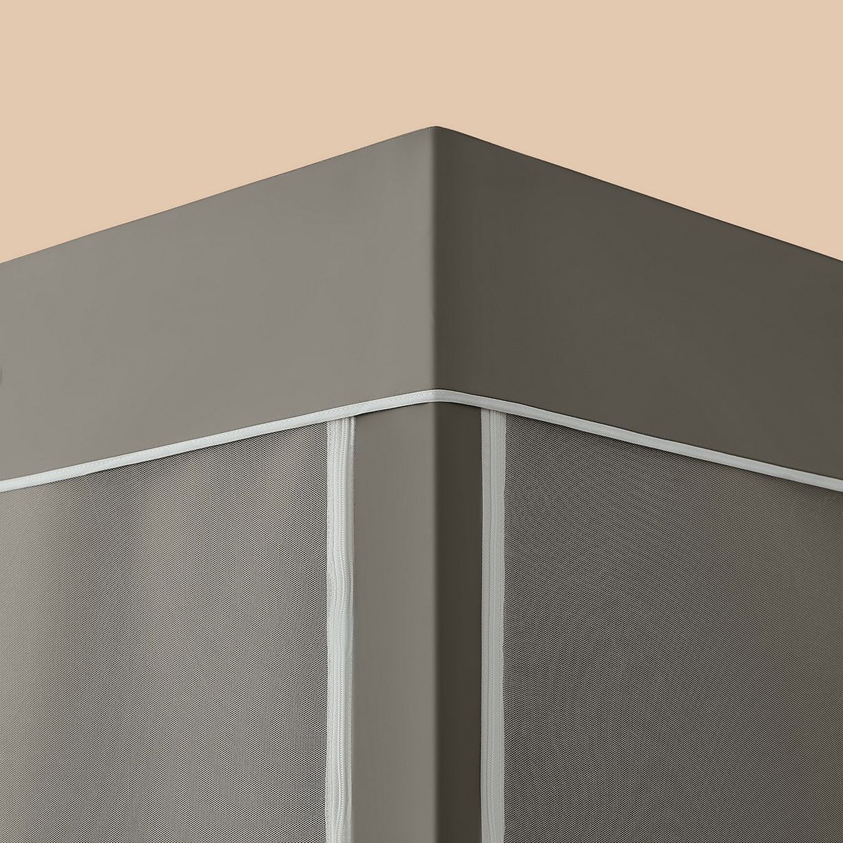 91家纺网 家纺一手货源 找家纺 澳萝拉 2026新款升级物理遮光防蚊无涂层无覆膜款学生坐床蚊帐 大象灰