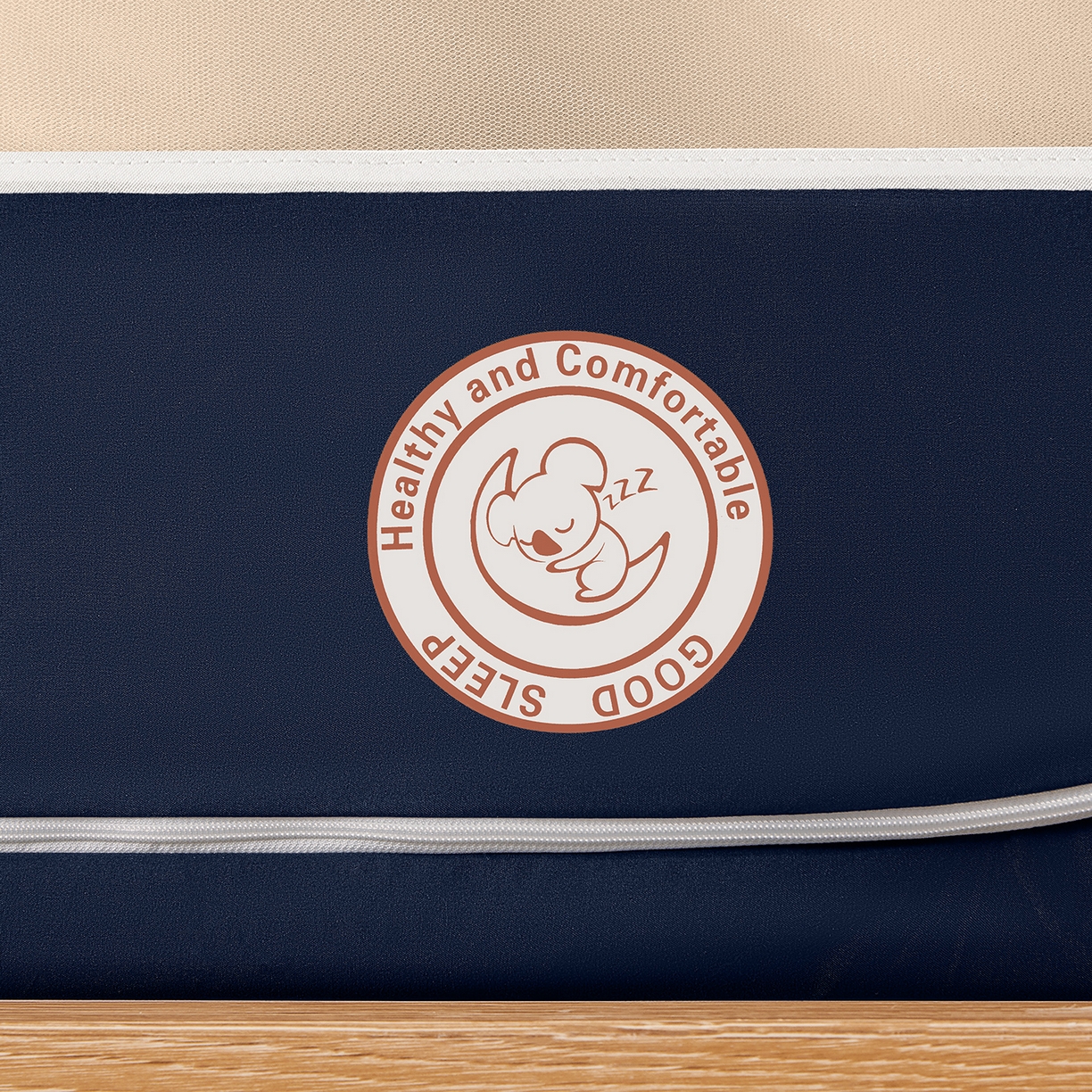 91家纺网 家纺一手货源 找家纺 澳萝拉 2026新款升级物理遮光防蚊无涂层无覆膜款学生坐床蚊帐 靛蓝拼米