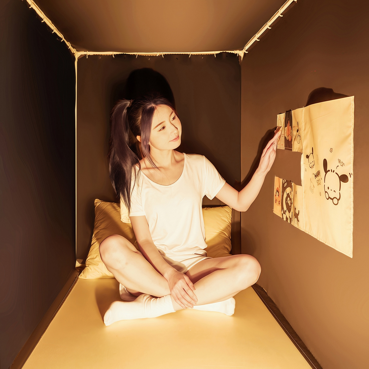 91家纺网 家纺一手货源 找家纺 澳萝拉 2026新款升级物理遮光防蚊无涂层无覆膜款学生坐床蚊帐 靛蓝