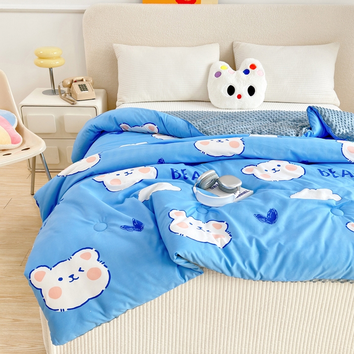 91家纺网 家纺一手货源 找家纺 （总）赛琳 2026新款豆豆春秋被被子被芯