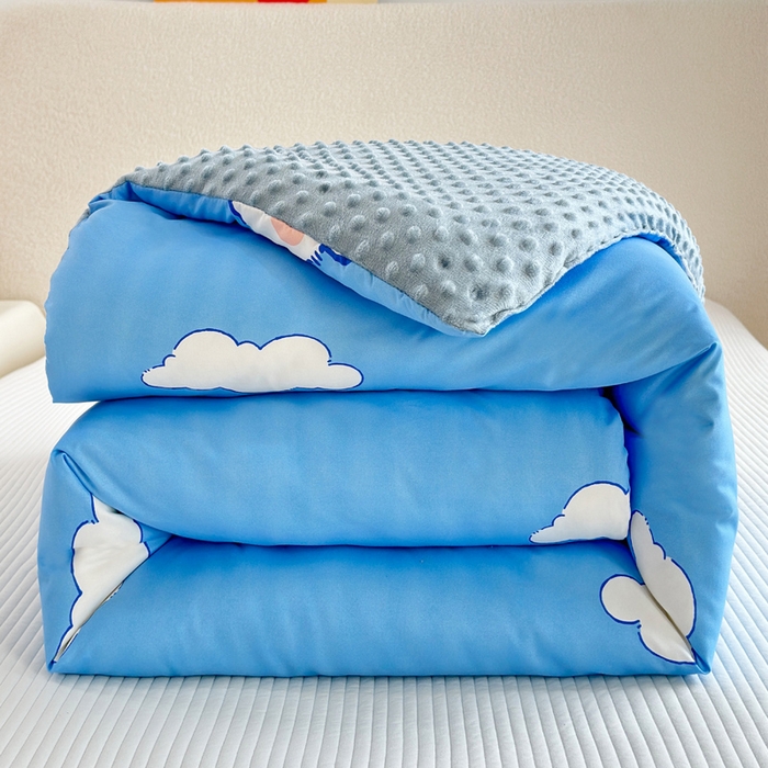 91家纺网 家纺一手货源 找家纺 赛琳 2026新款豆豆春秋被被子被芯 爱心小熊