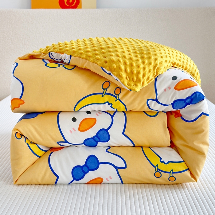 91家纺网 家纺一手货源 找家纺 赛琳 2026新款豆豆春秋被被子被芯 小黄鸭