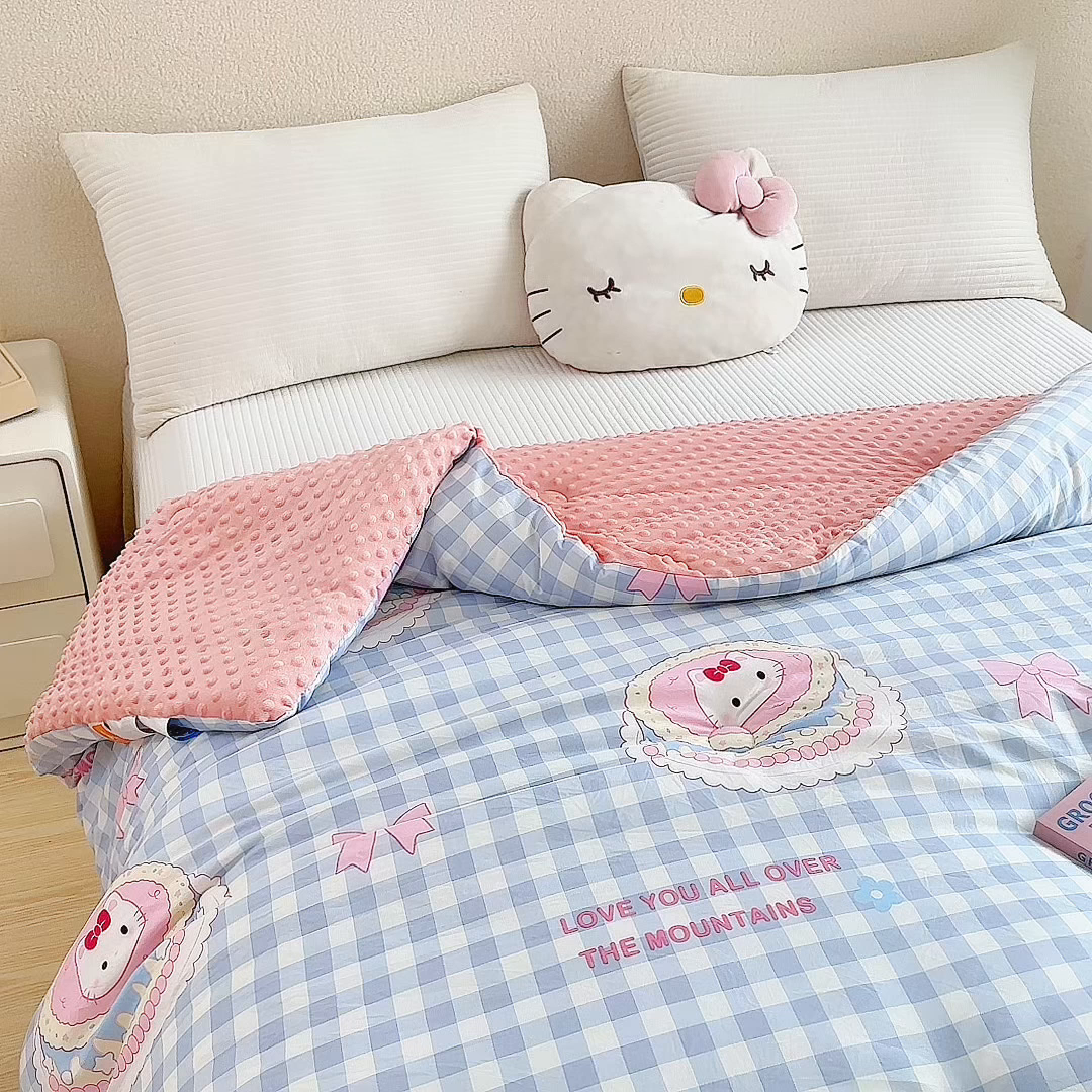 91家纺网 家纺一手货源 找家纺 （总）赛琳 2026新款豆豆春秋被被子被芯