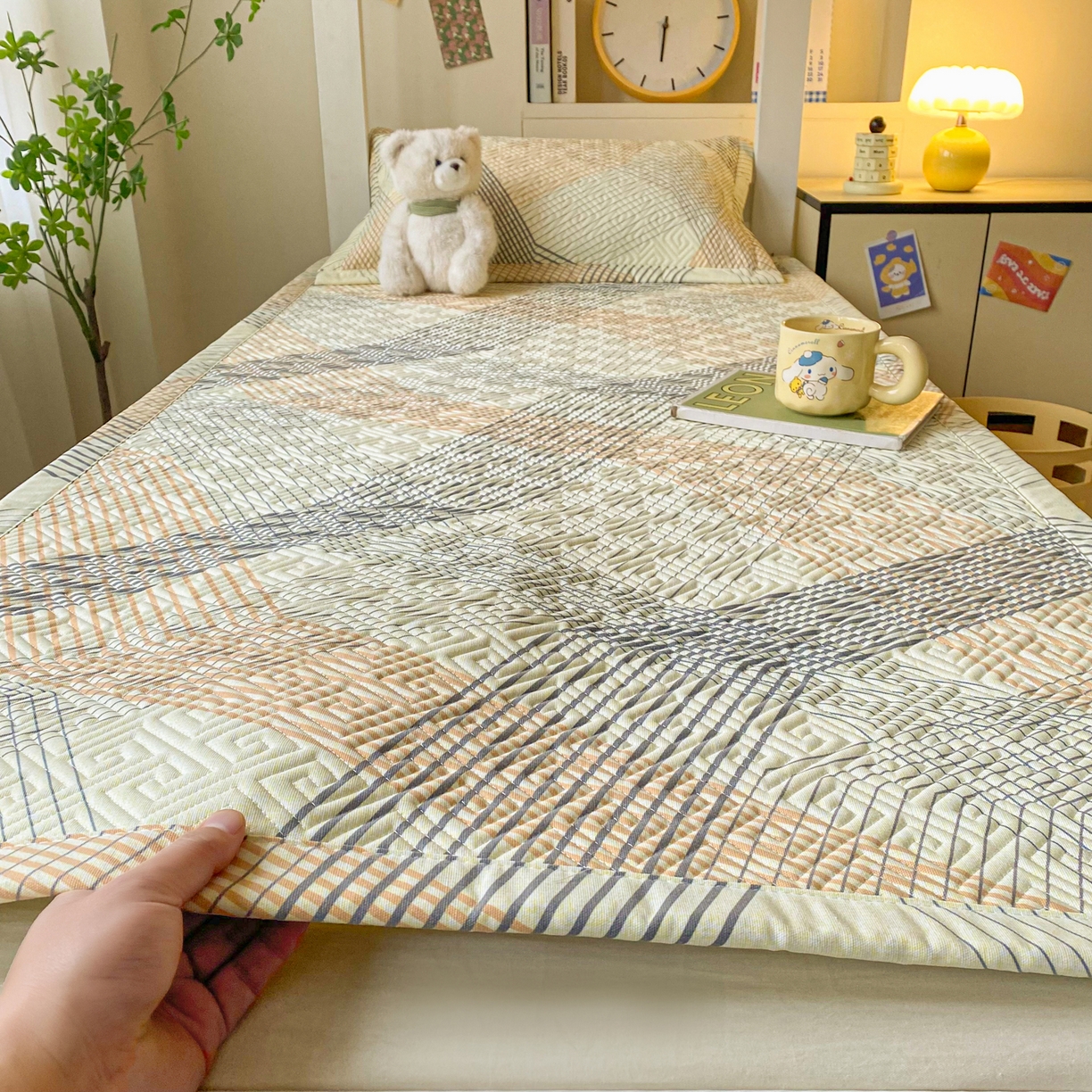 91家纺网 家纺一手货源 找家纺 （总）首爱家纺 2026新款老粗布床盖床垫学生床