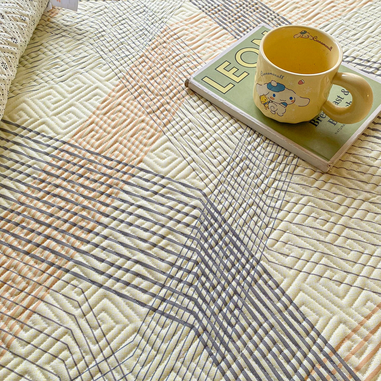 91家纺网 家纺一手货源 找家纺 （总）首爱家纺 2026新款老粗布床盖床垫学生床