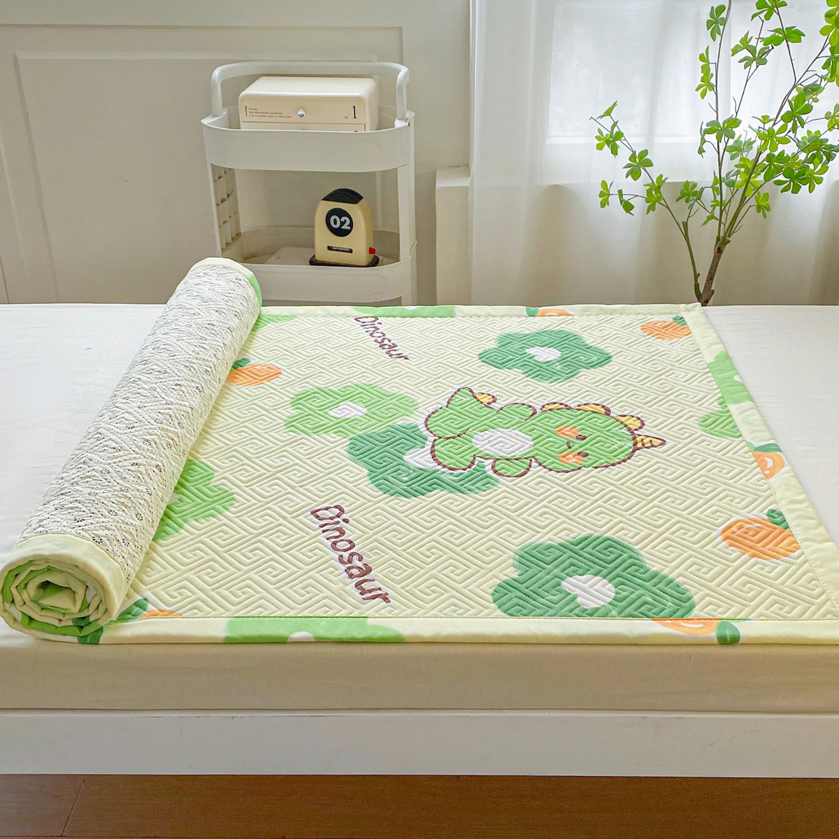 91家纺网 家纺一手货源 找家纺 首爱家纺 2026新款老粗布床盖床垫学生床 床盖 兮心