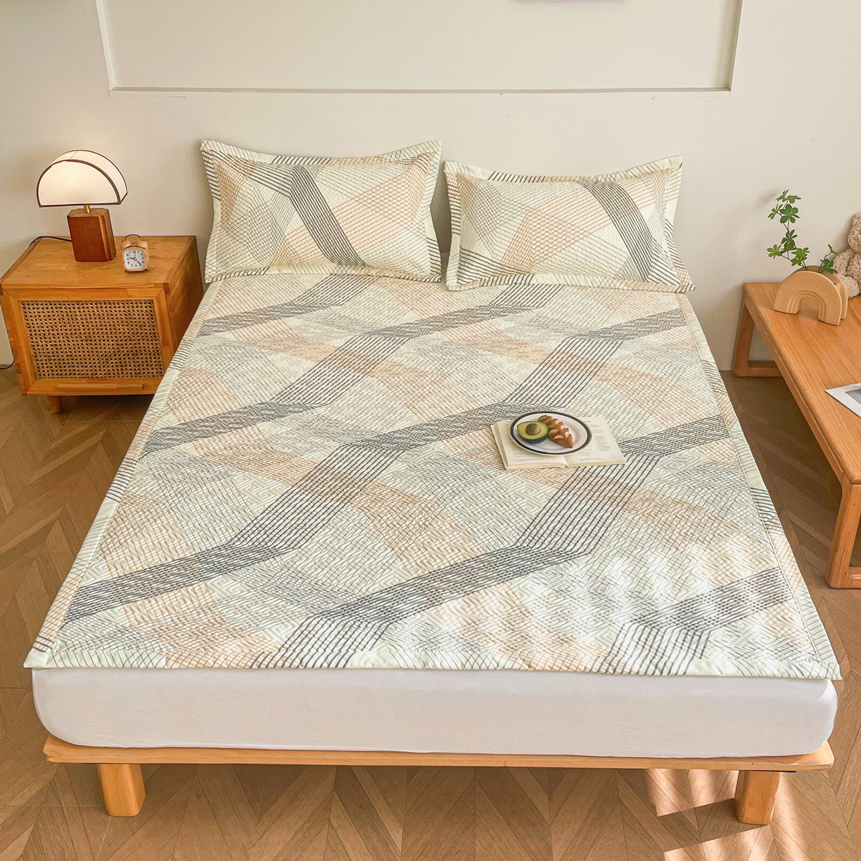 91家纺网 家纺一手货源 找家纺 （总）首爱家纺 2026新款老粗布床盖床垫大床