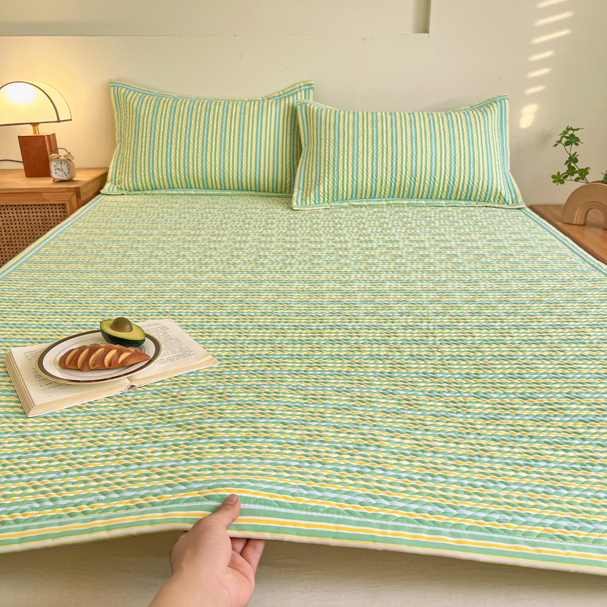 91家纺网 家纺一手货源 找家纺 （总）首爱家纺 2026新款老粗布床盖床垫大床