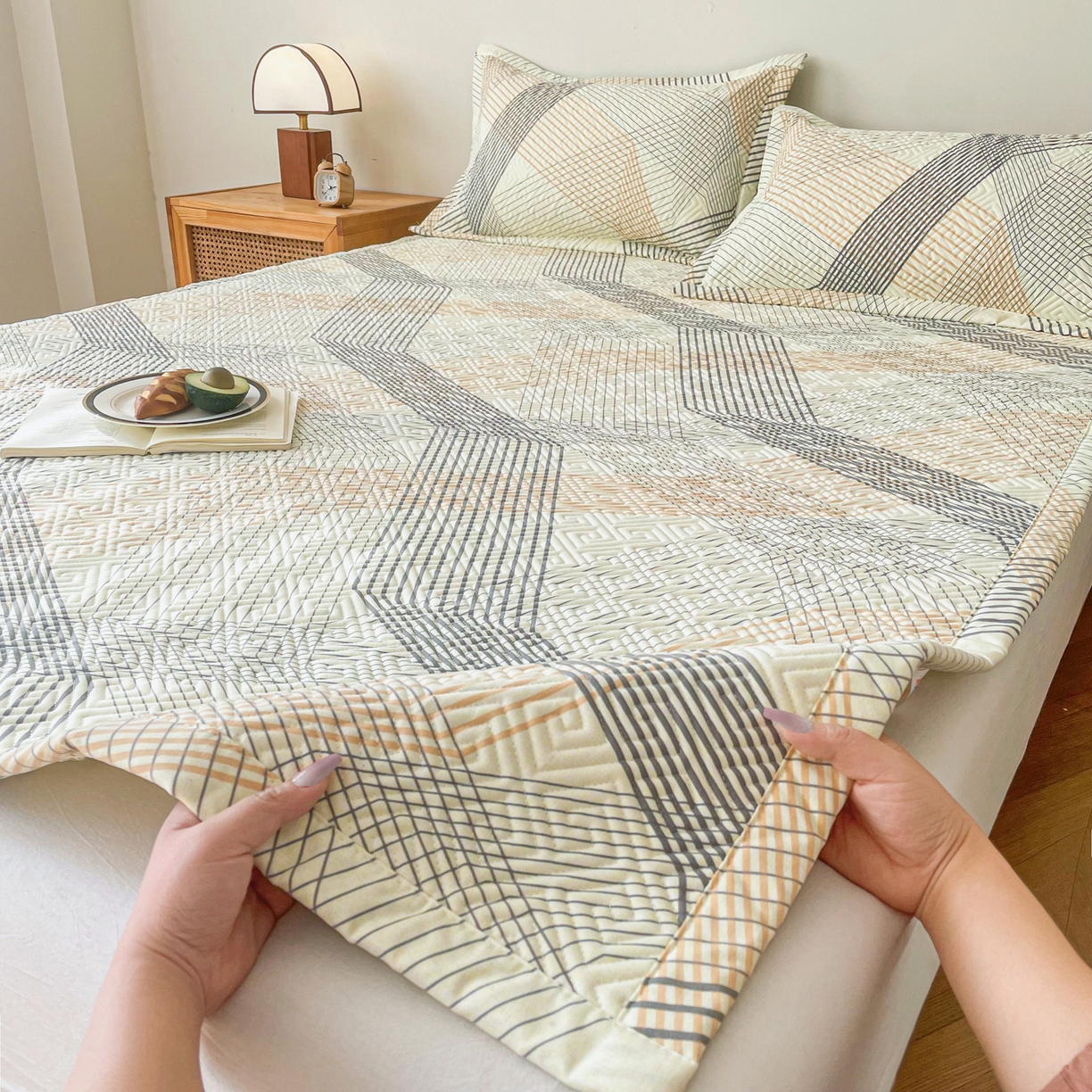 91家纺网 家纺一手货源 找家纺 （总）首爱家纺 2026新款老粗布床盖床垫大床