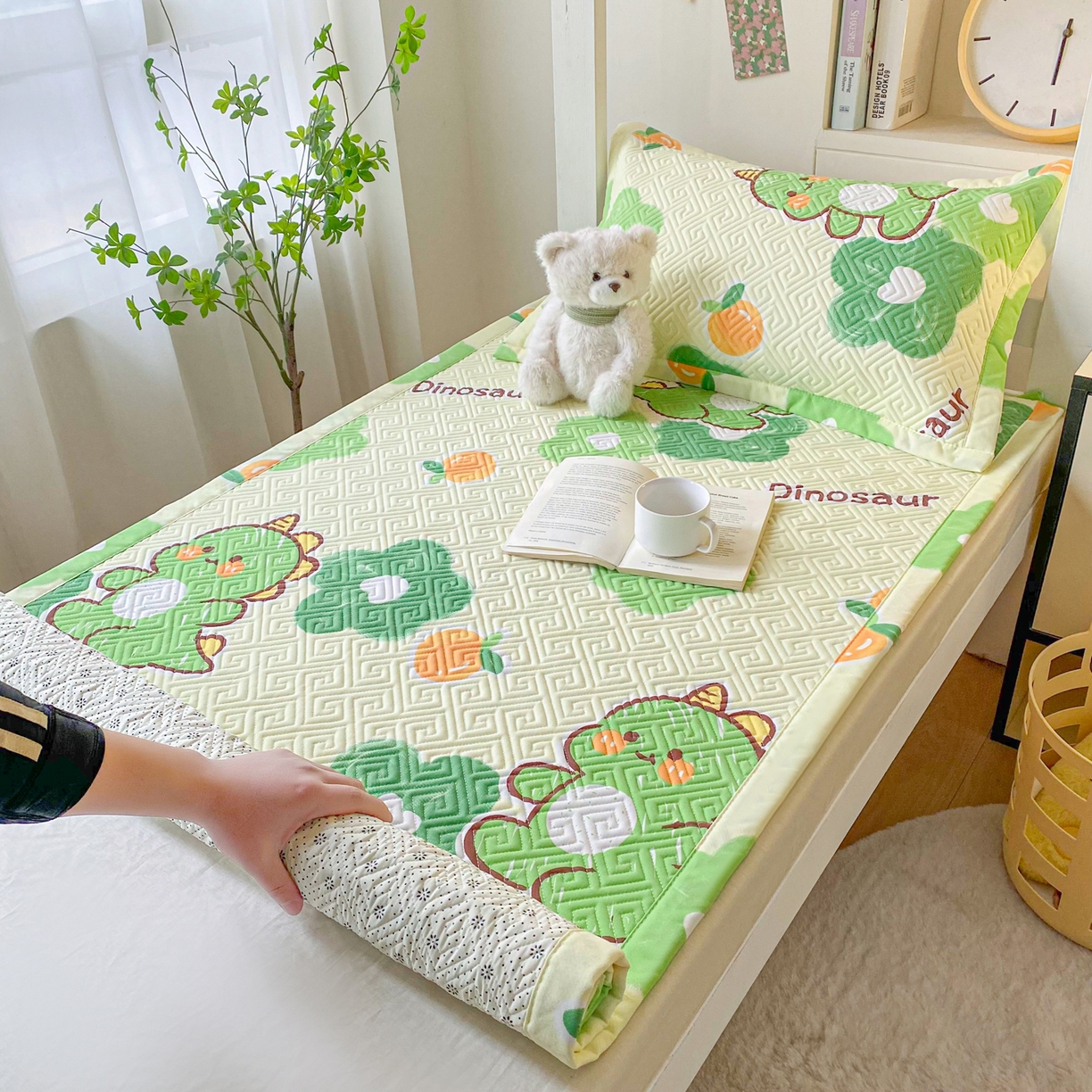 91家纺网 家纺一手货源 找家纺 （总）棉乐町家居 2026新款老粗布床盖床垫学生床