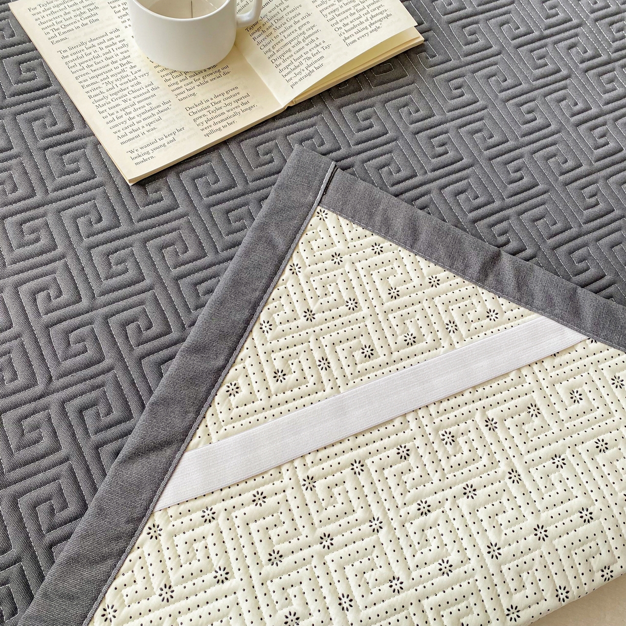 91家纺网 家纺一手货源 找家纺 棉乐町家居 2026新款老粗布床盖床垫学生床 床盖 傍晚