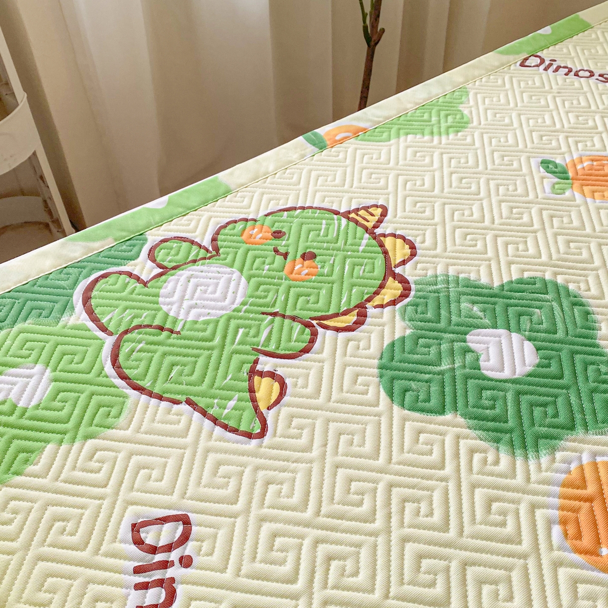 91家纺网 家纺一手货源 找家纺 棉乐町家居 2026新款老粗布床盖床垫学生床 床盖 兮心