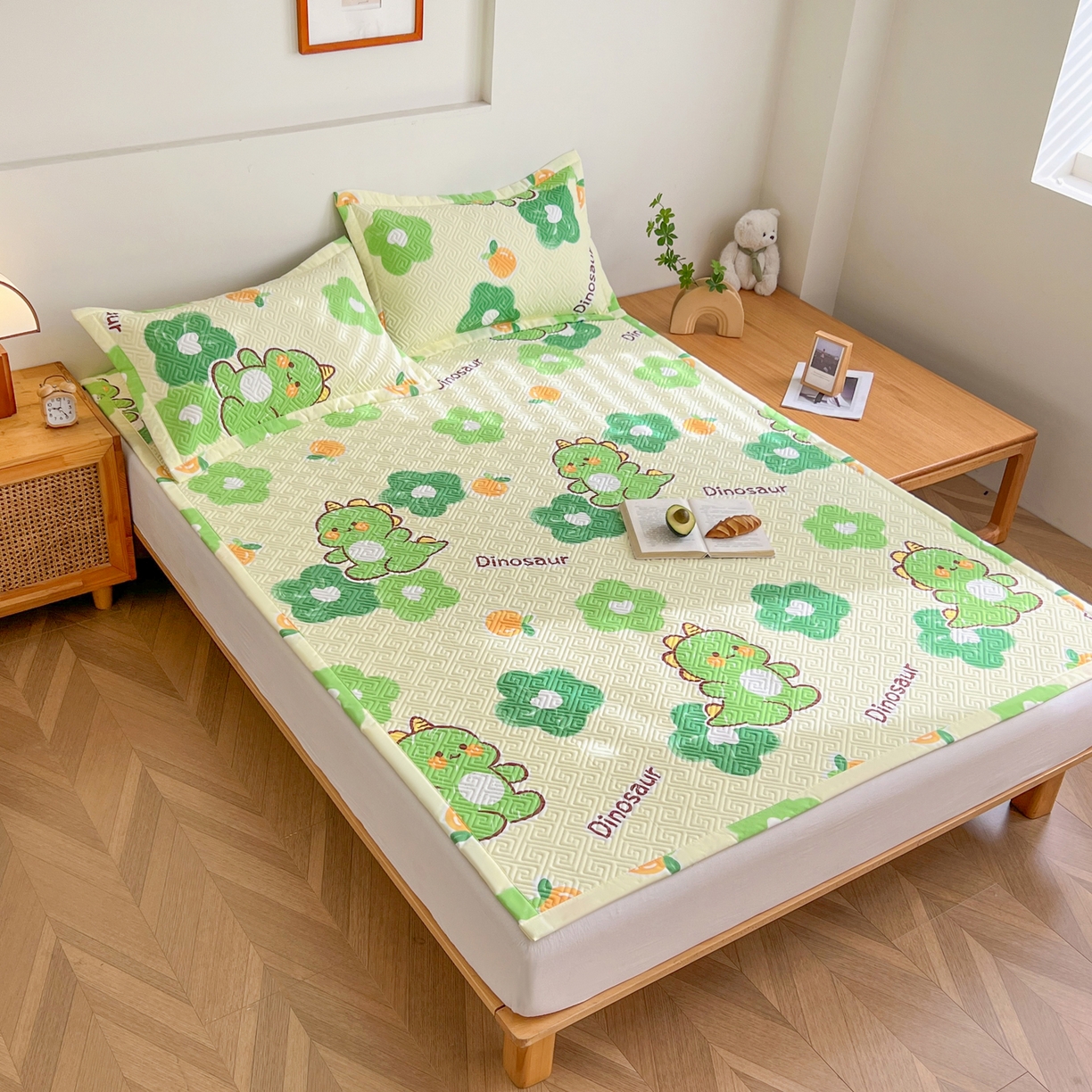 91家纺网 家纺一手货源 找家纺 棉乐町家居 2026新款老粗布床盖床垫大床 床盖 兮心