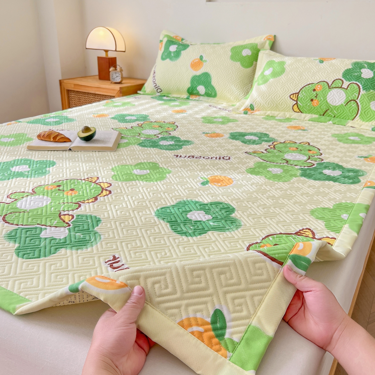 91家纺网 家纺一手货源 找家纺 棉乐町家居 2026新款老粗布床盖床垫大床 床盖 兮心