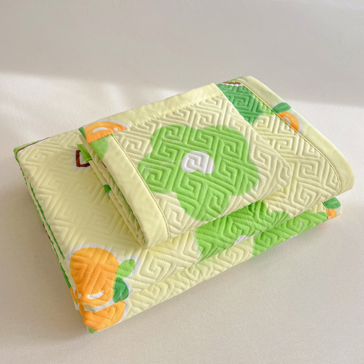 91家纺网 家纺一手货源 找家纺 棉乐町家居 2026新款老粗布床盖床垫大床 床盖 兮心