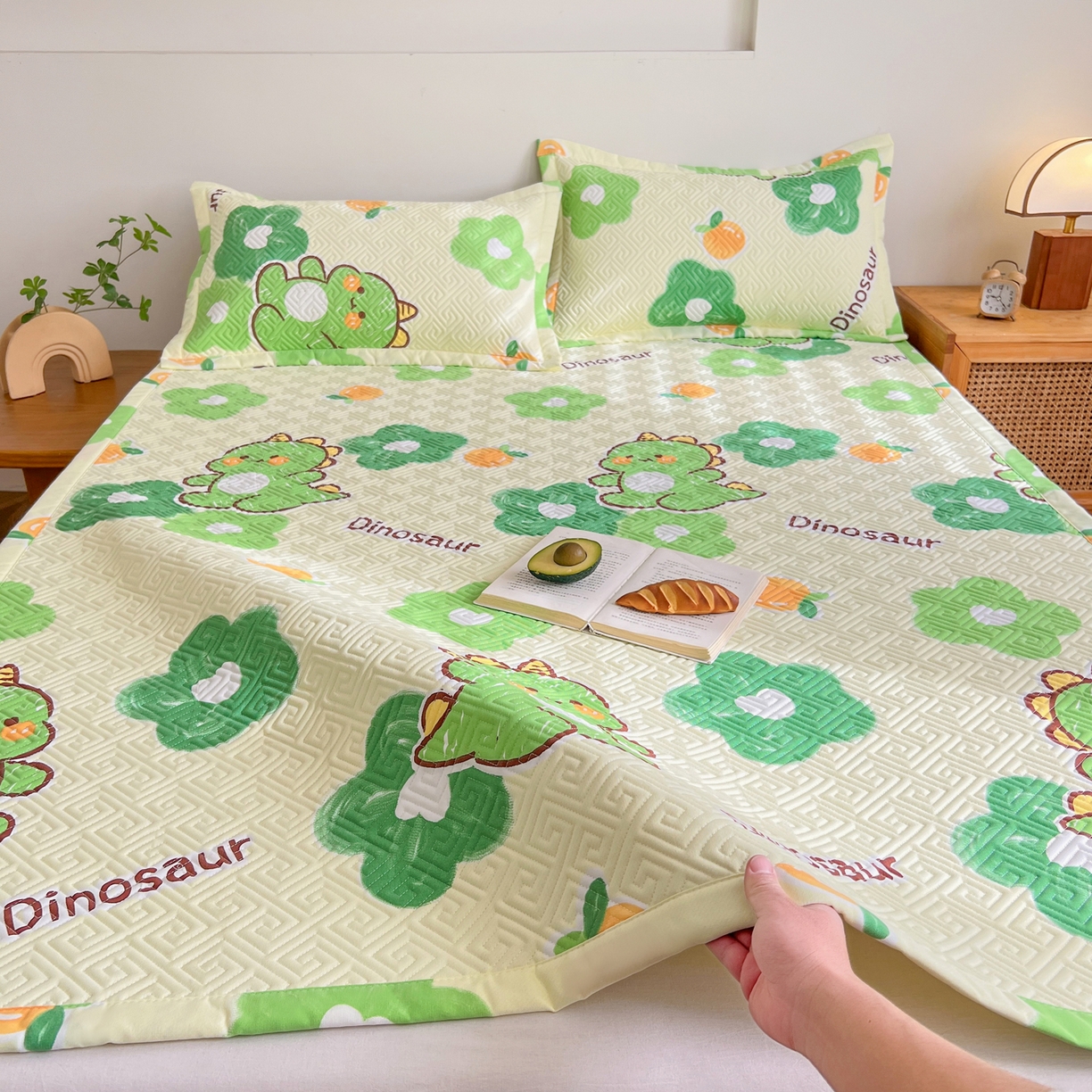 91家纺网 家纺一手货源 找家纺 棉乐町家居 2026新款老粗布床盖床垫大床 床盖 兮心