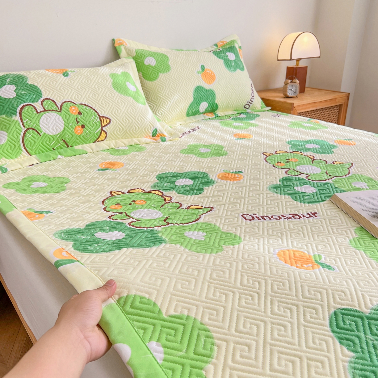 91家纺网 家纺一手货源 找家纺 棉乐町家居 2026新款老粗布床盖床垫大床 床盖 兮心