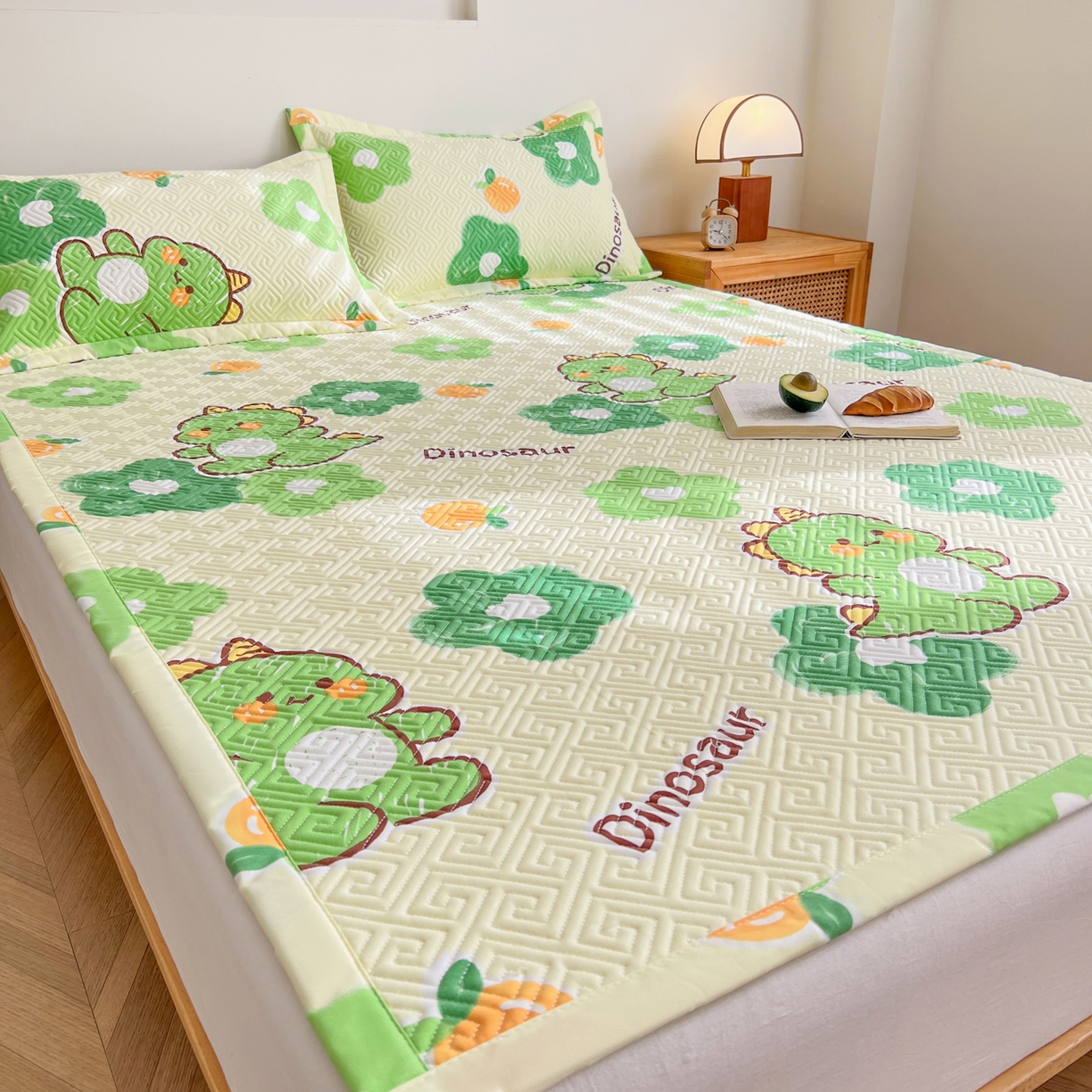 91家纺网 家纺一手货源 找家纺 金泰莱 2026新款老粗布床盖床垫大床 床盖 兮心