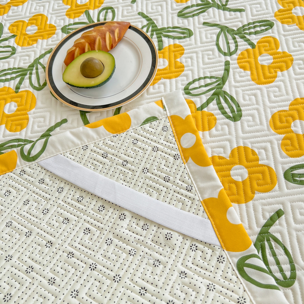 91家纺网 家纺一手货源 找家纺 金泰莱 2026新款老粗布床盖床垫大床 床盖 花颜