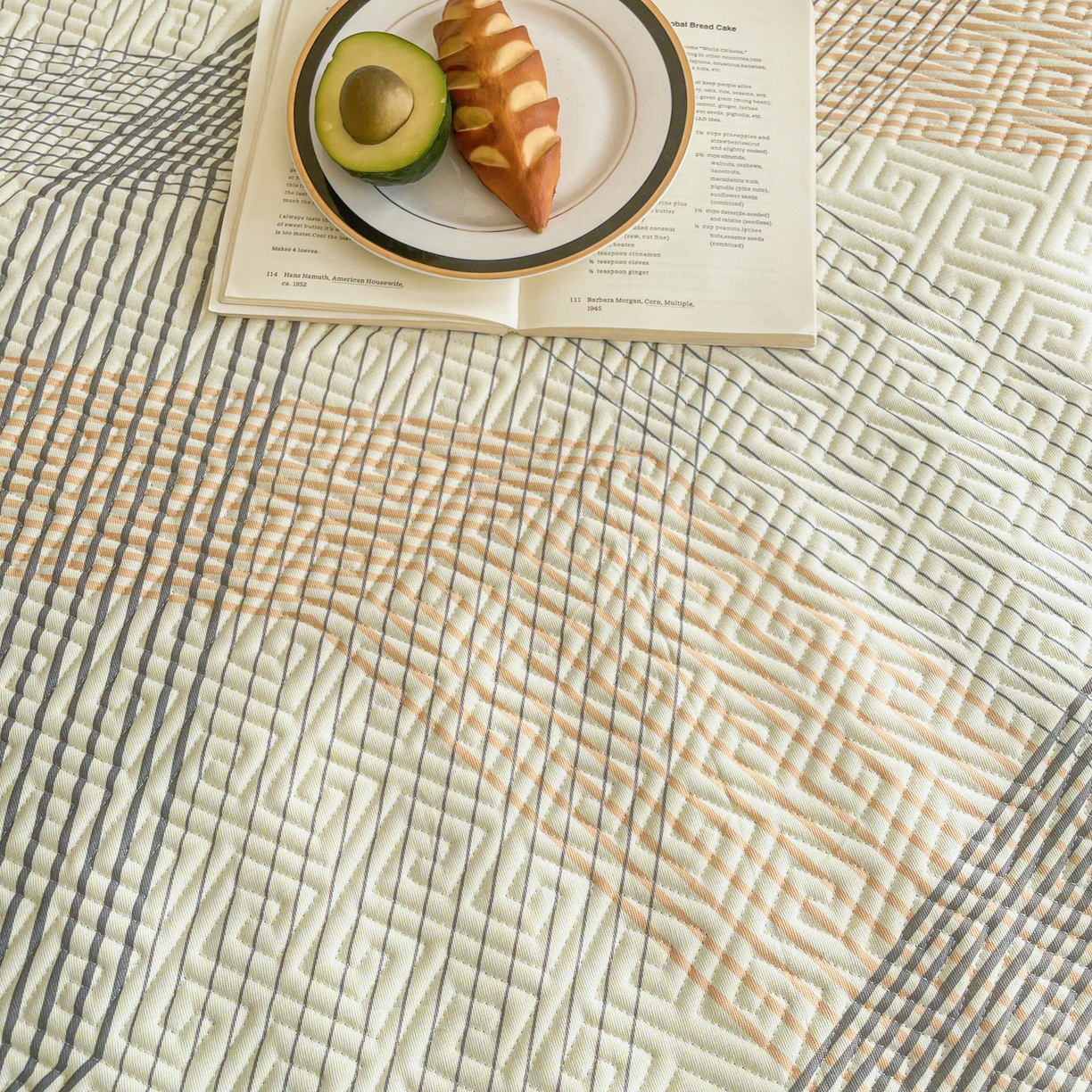 91家纺网 家纺一手货源 找家纺 金泰莱 2026新款老粗布床盖床垫大床 床盖 艾米