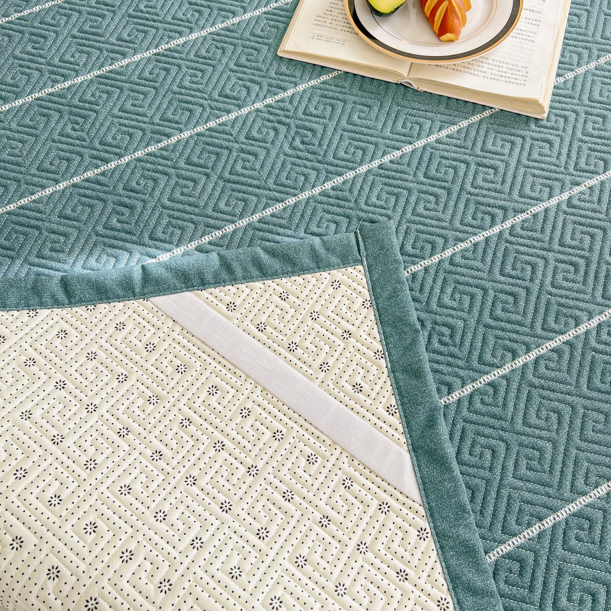 91家纺网 家纺一手货源 找家纺 金泰莱 2026新款老粗布床盖床垫大床 床盖 初见