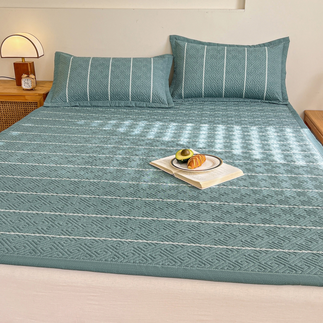 91家纺网 家纺一手货源 找家纺 金泰莱 2026新款老粗布床盖床垫大床 床盖 初见