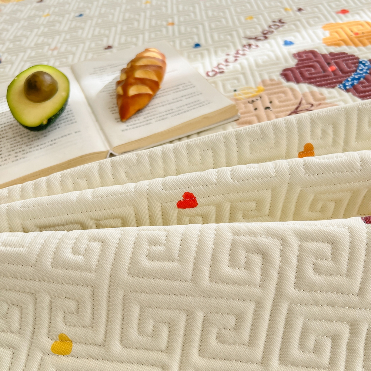 91家纺网 家纺一手货源 找家纺 金泰莱 2026新款老粗布床盖床垫大床 床盖 bear熊