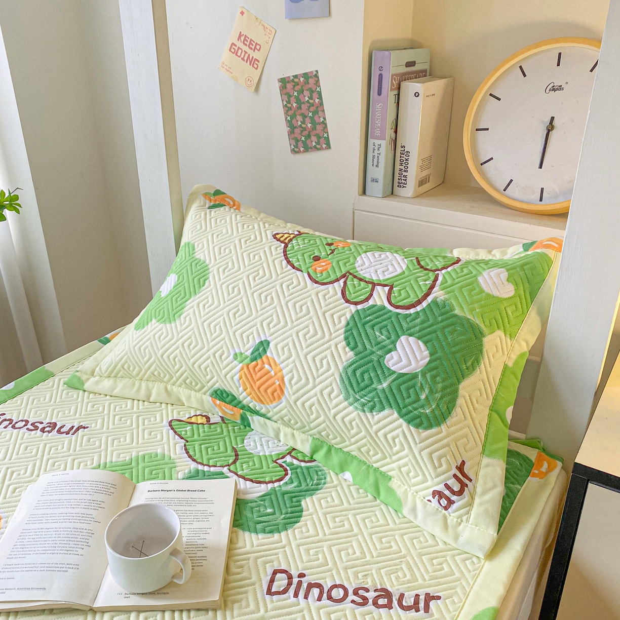 91家纺网 家纺一手货源 找家纺 金泰莱 2026新款老粗布床盖床垫学生床 床盖 兮心