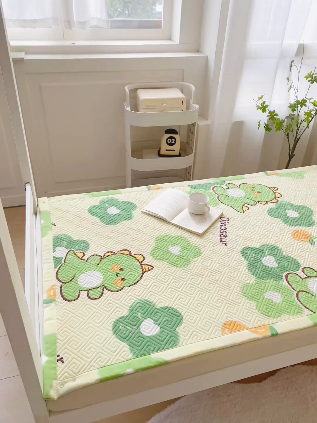 91家纺网 家纺一手货源 找家纺 金泰莱 2026新款老粗布床盖床垫学生床 床盖 兮心