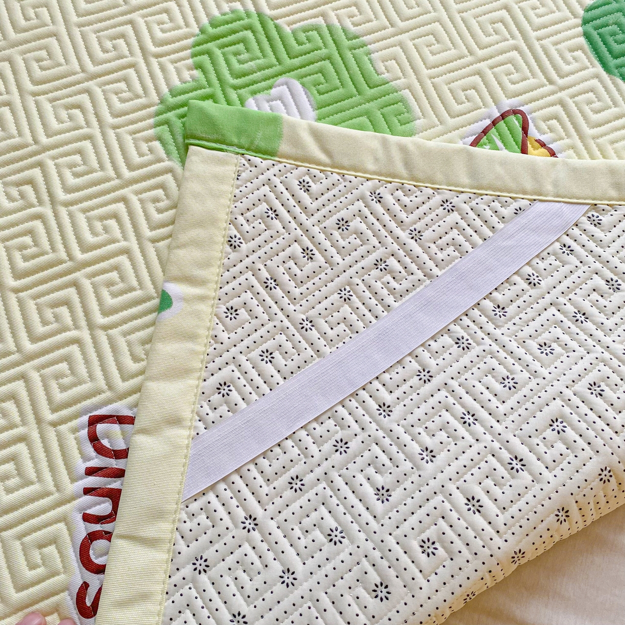 91家纺网 家纺一手货源 找家纺 金泰莱 2026新款老粗布床盖床垫学生床 床盖 兮心