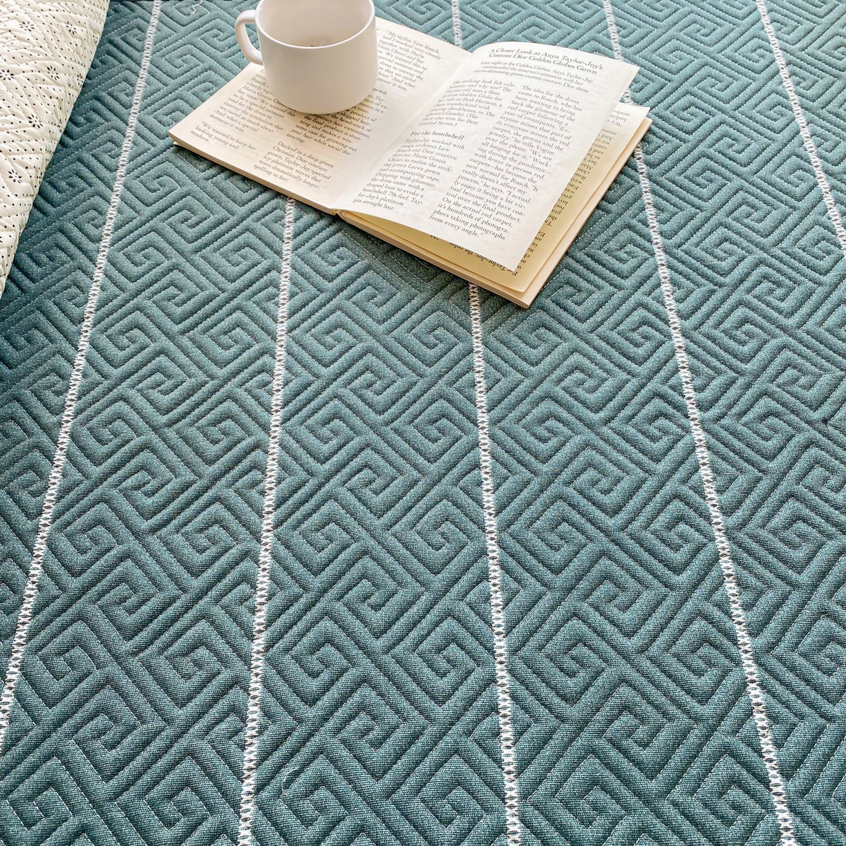 91家纺网 家纺一手货源 找家纺 金泰莱 2026新款老粗布床盖床垫学生床 床盖 初见