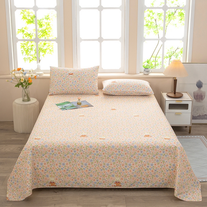 91家纺网 家纺一手货源 找家纺 （总）帛洵家纺 2026新款A类原棉细纱印花老粗布凉席床单