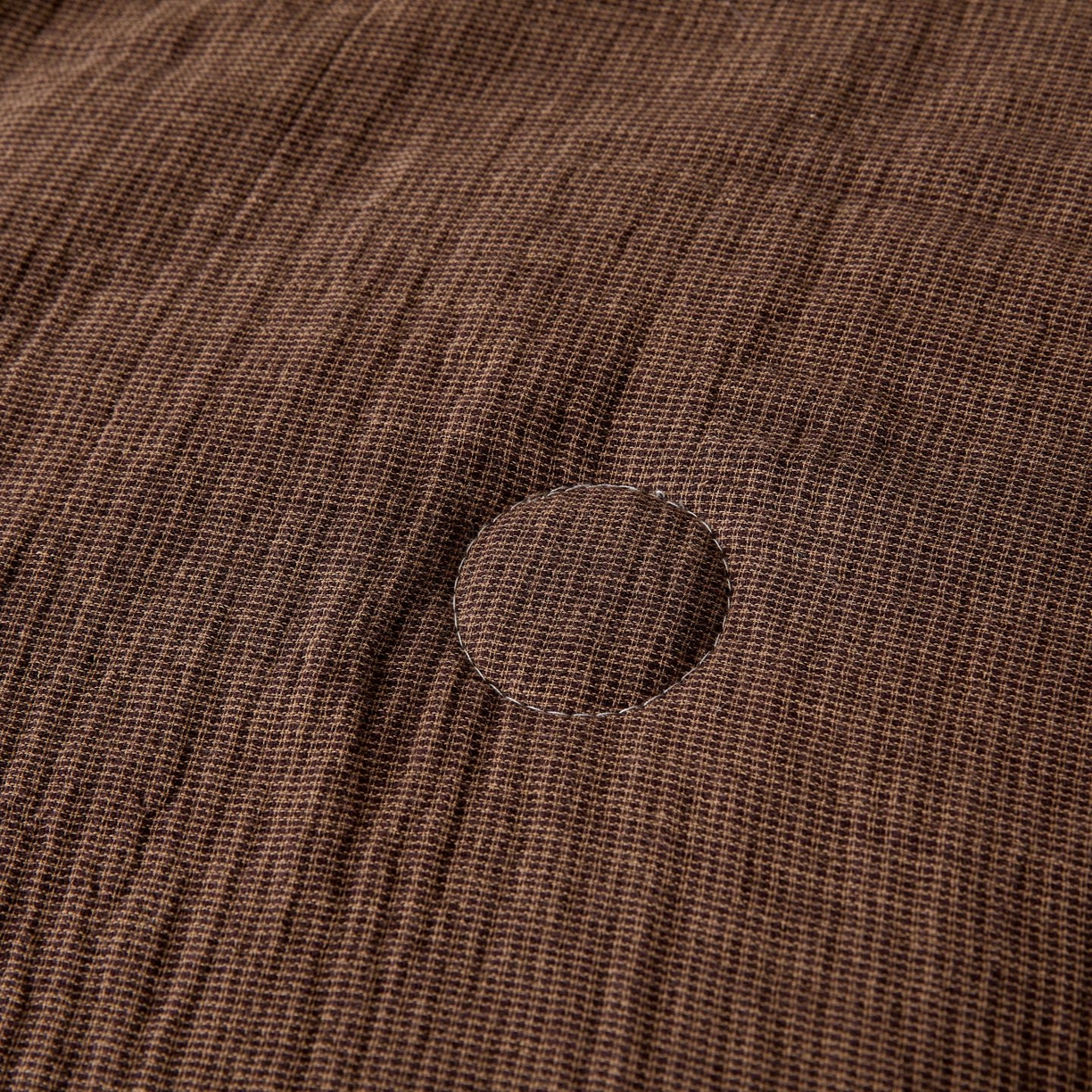 91家纺网 家纺一手货源 找家纺 乐家毛巾被（工厂自产自销） 2026新款A类新疆长绒棉色织提花双层纱千鸟格系列夏被 咖色