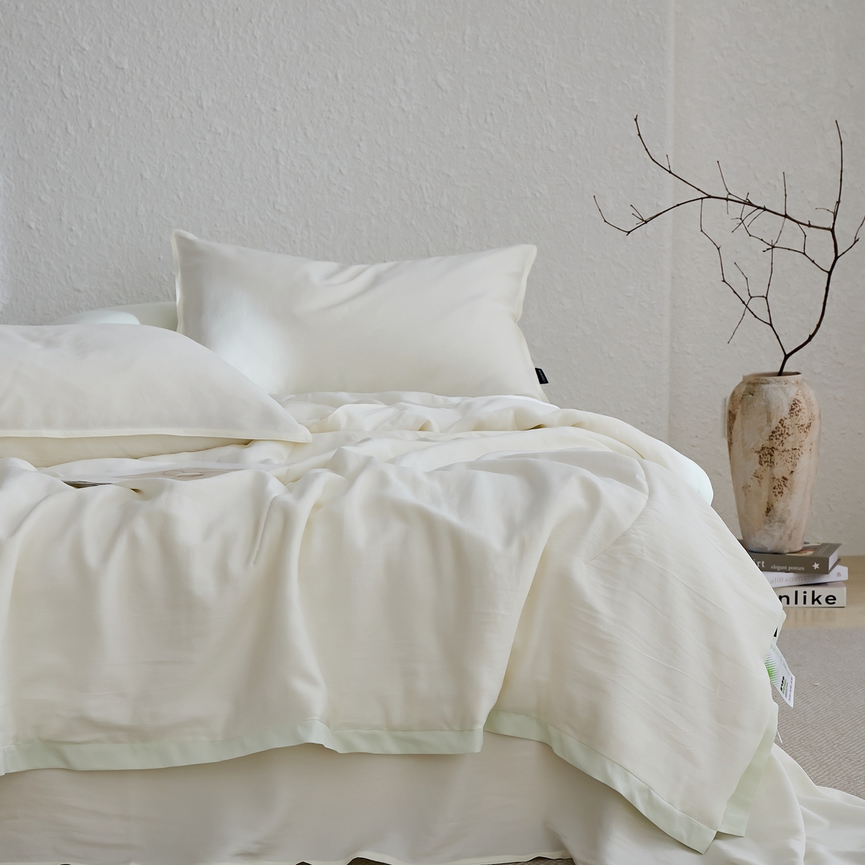 91家纺网 家纺一手货源 找家纺 （总）禧禾 2026新款60支兰精柔洗天丝冰蚕夏被夏凉被空调被-素禾