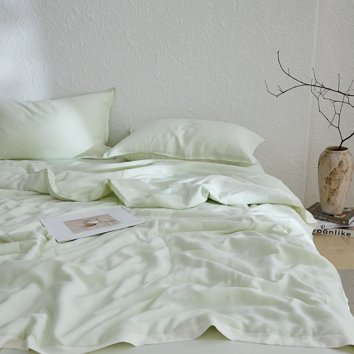 91家纺网 家纺一手货源 找家纺 （总）禧禾 2026新款60支兰精柔洗天丝冰蚕夏被夏凉被空调被-素禾