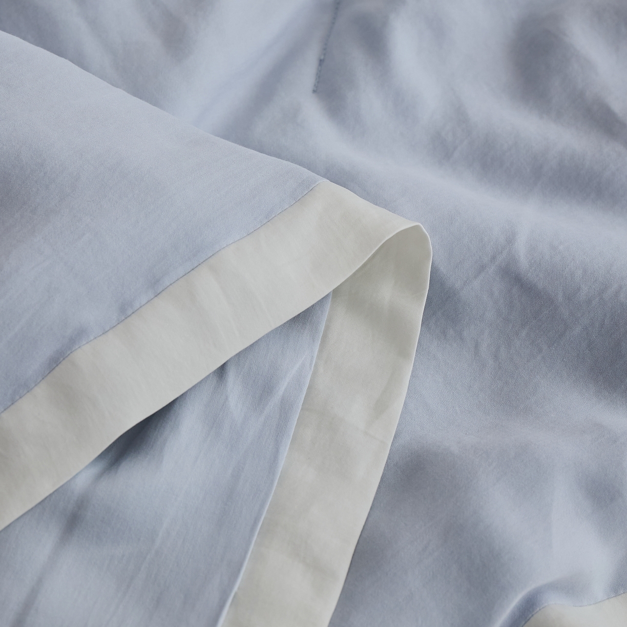 91家纺网 家纺一手货源 找家纺 禧禾 2026新款60支兰精柔洗天丝冰蚕夏被夏凉被空调被-素禾 微风蓝